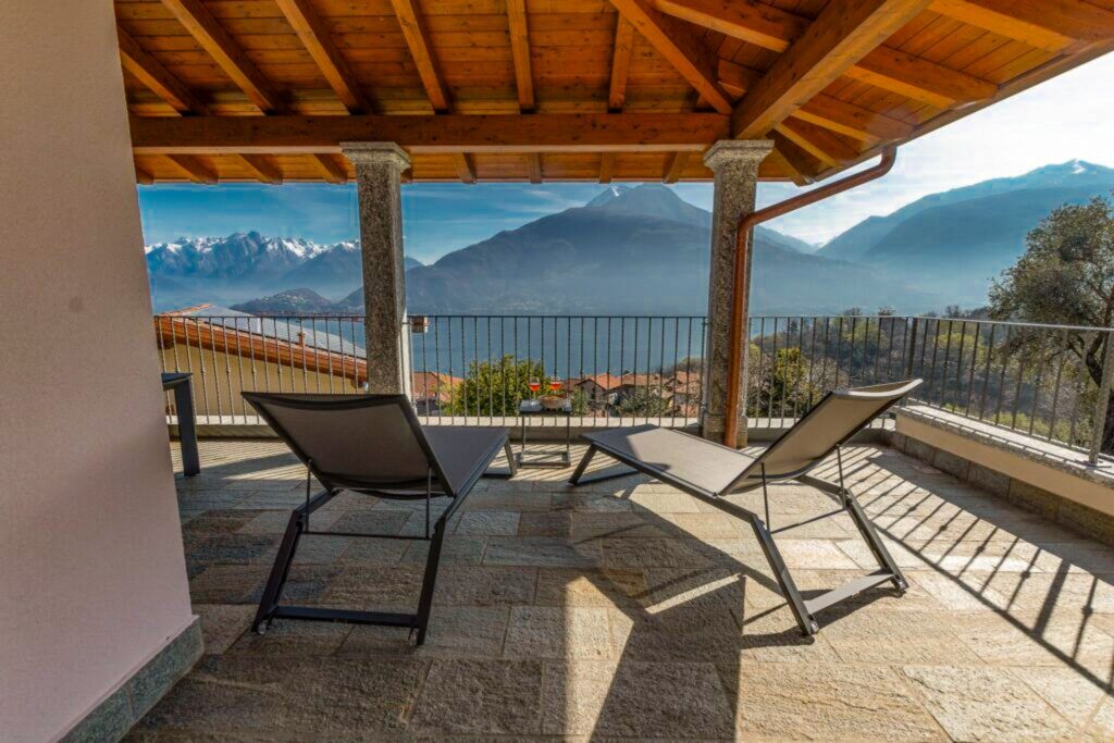 Terrasse von Ferienwohnung am Comer See