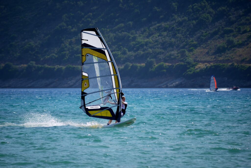 Windsurfen am Comer See