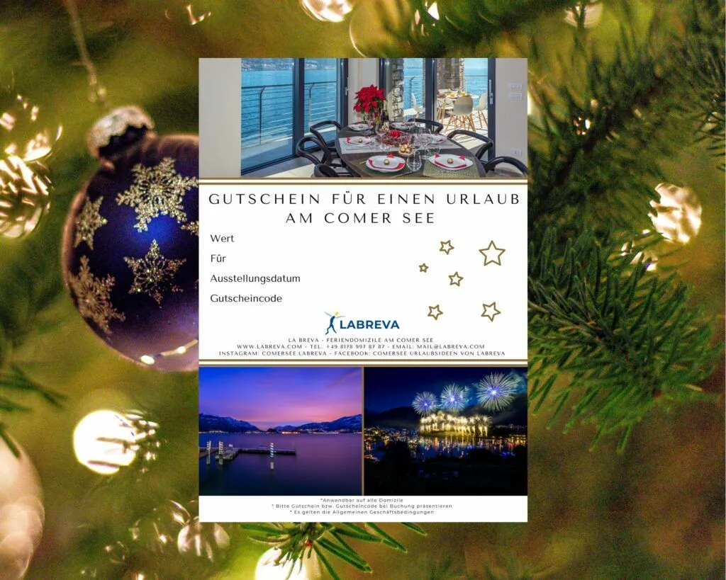 Gutschein für Comer See
