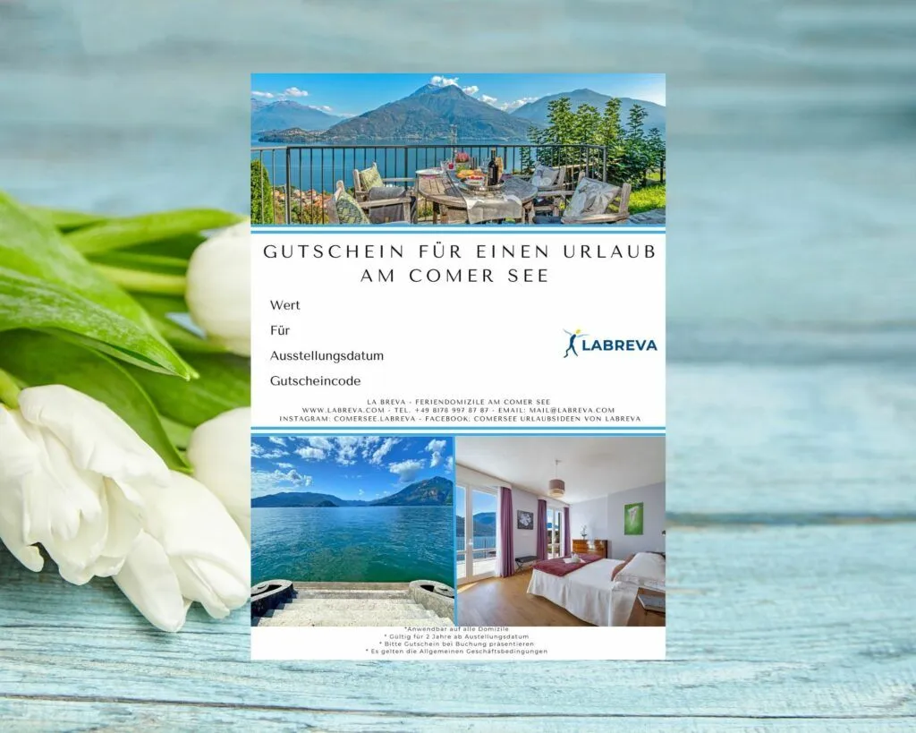 Gutschein für Comer See