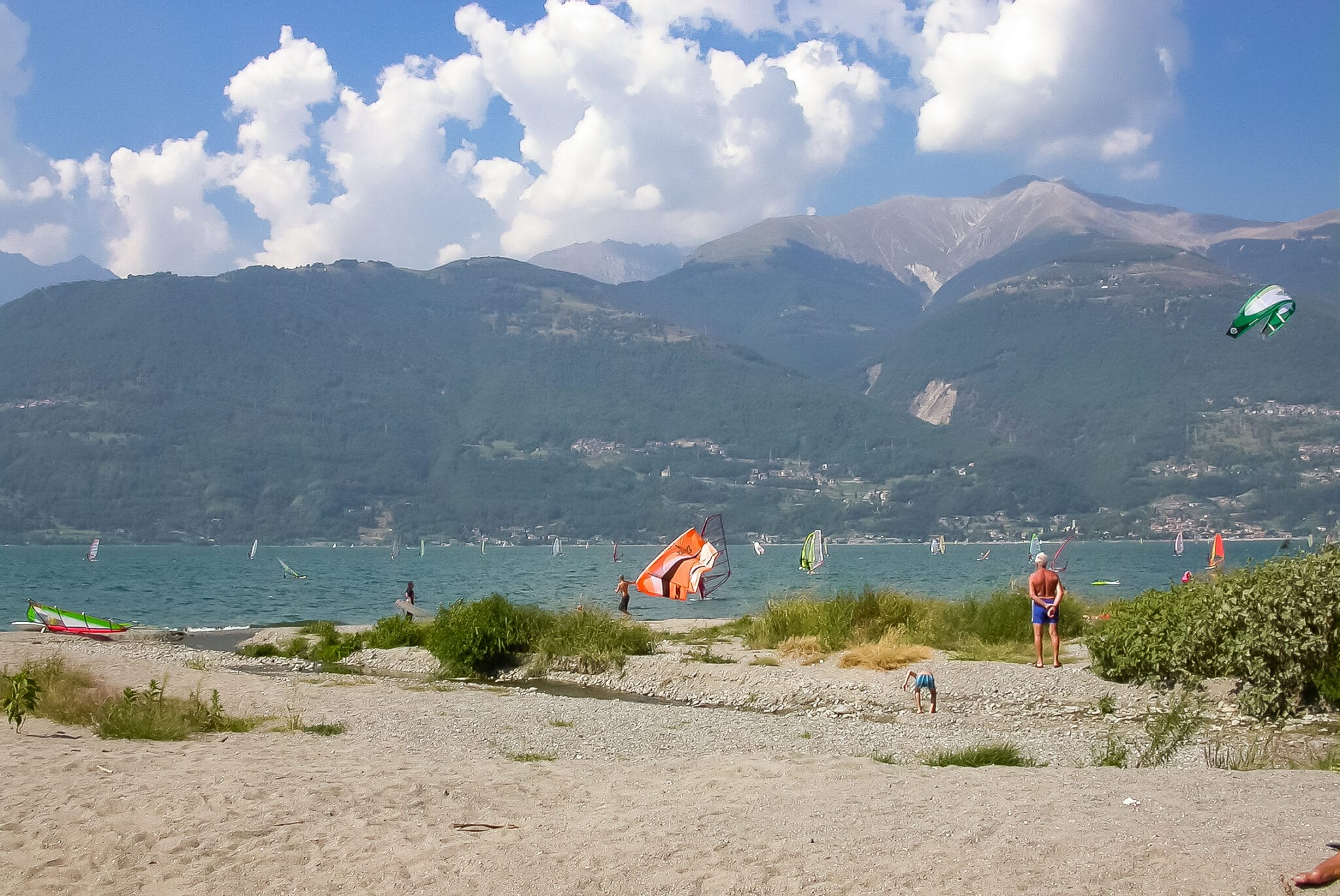 Surfen auf dem Comer See