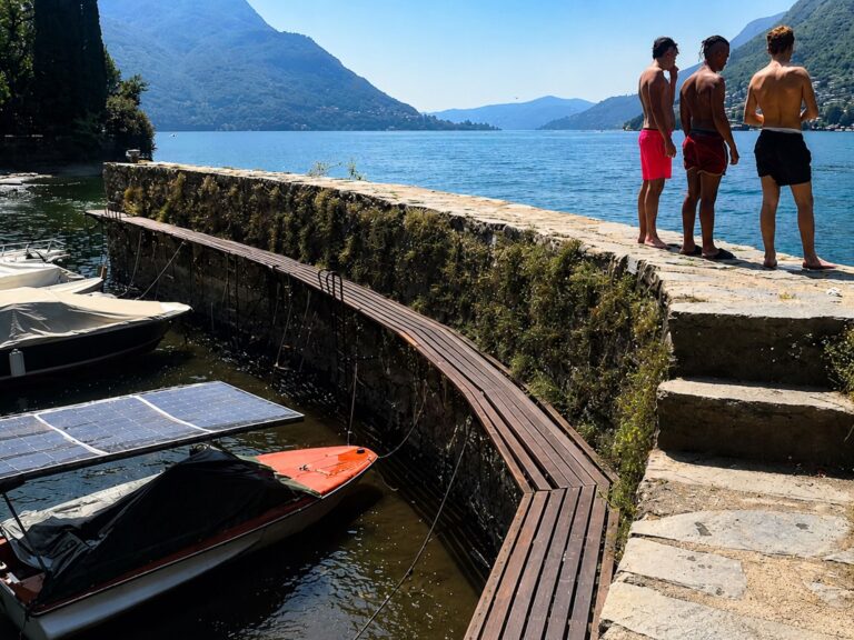 Schwimmen am Comer See