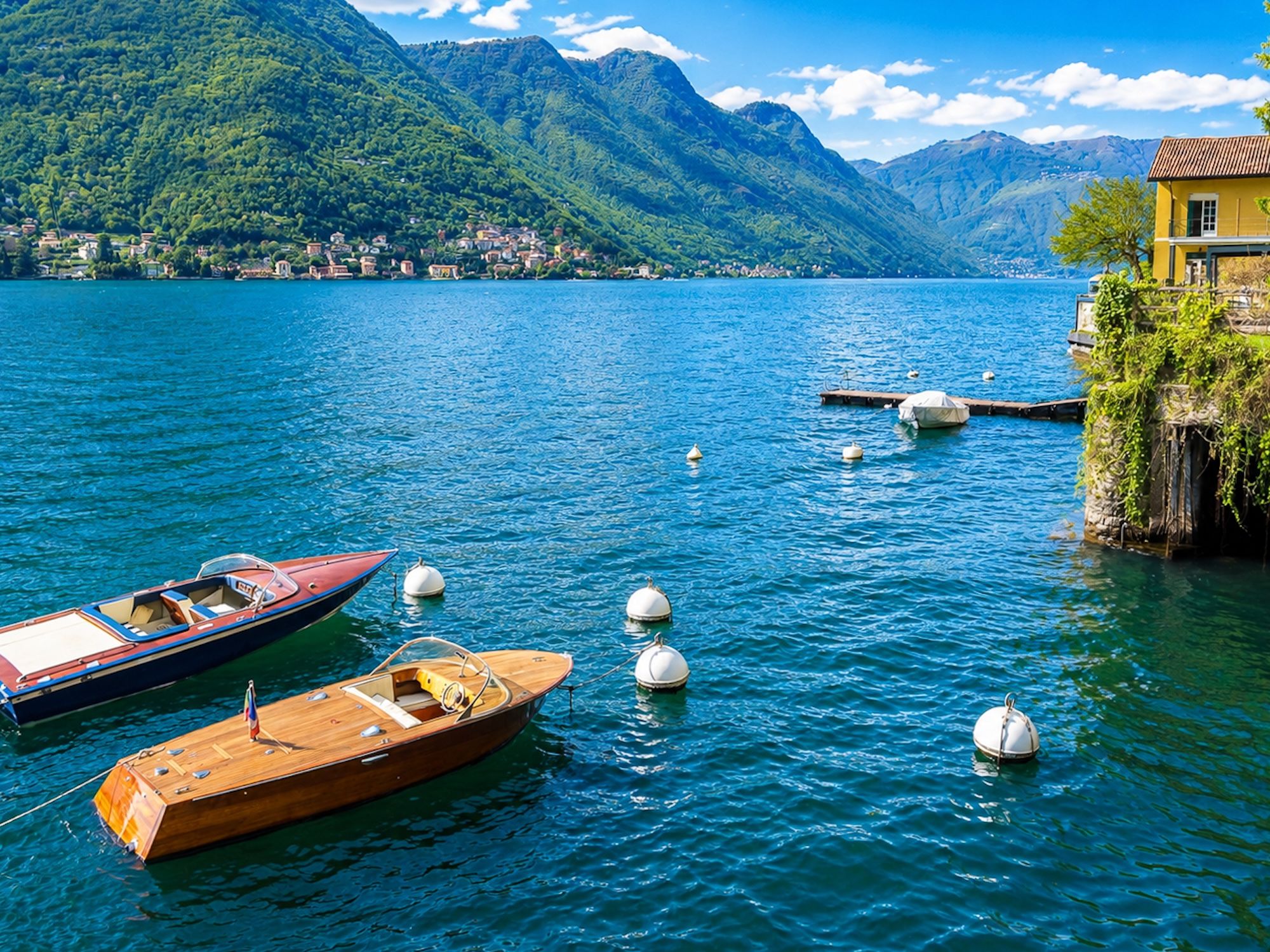 Boote am Comer See