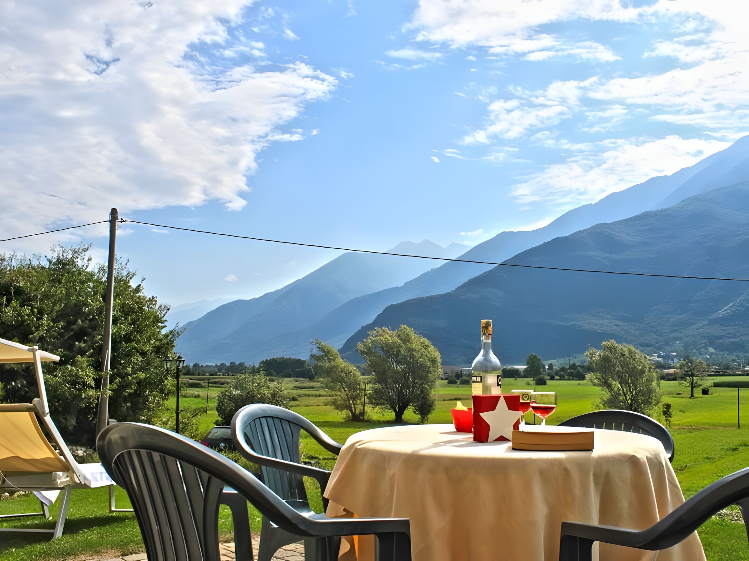 Natur einer Ferienunterkunft am Comer See