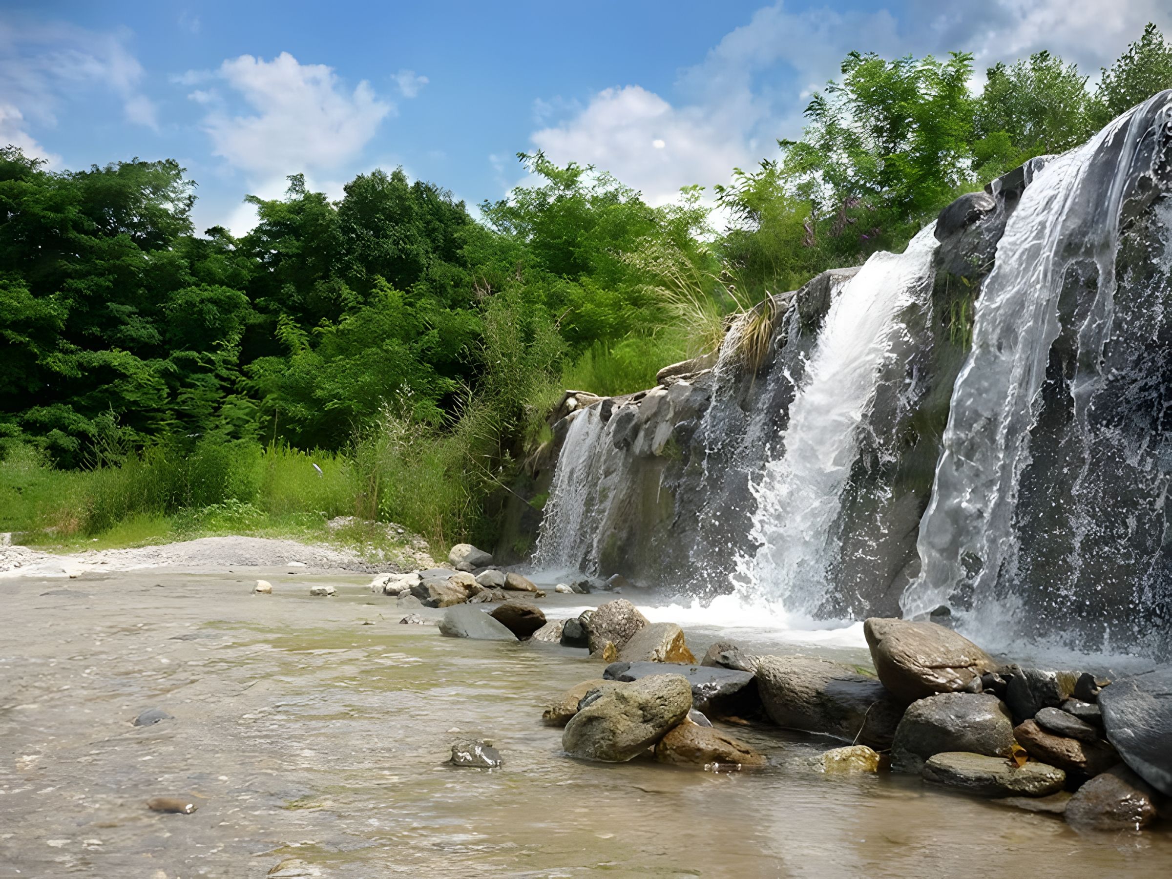 Wasserfall am Comer See