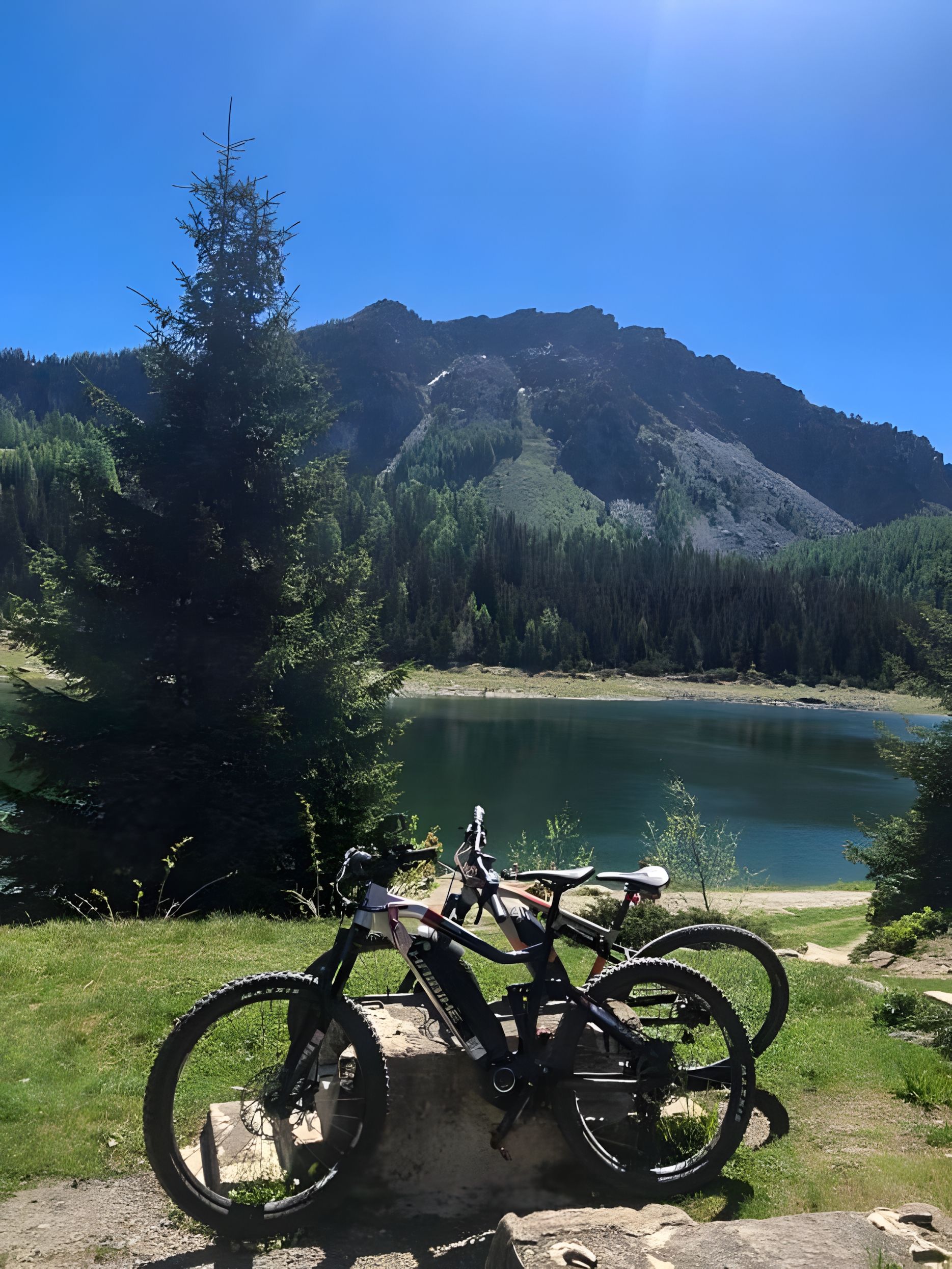 Fahrradfahren am Comer See