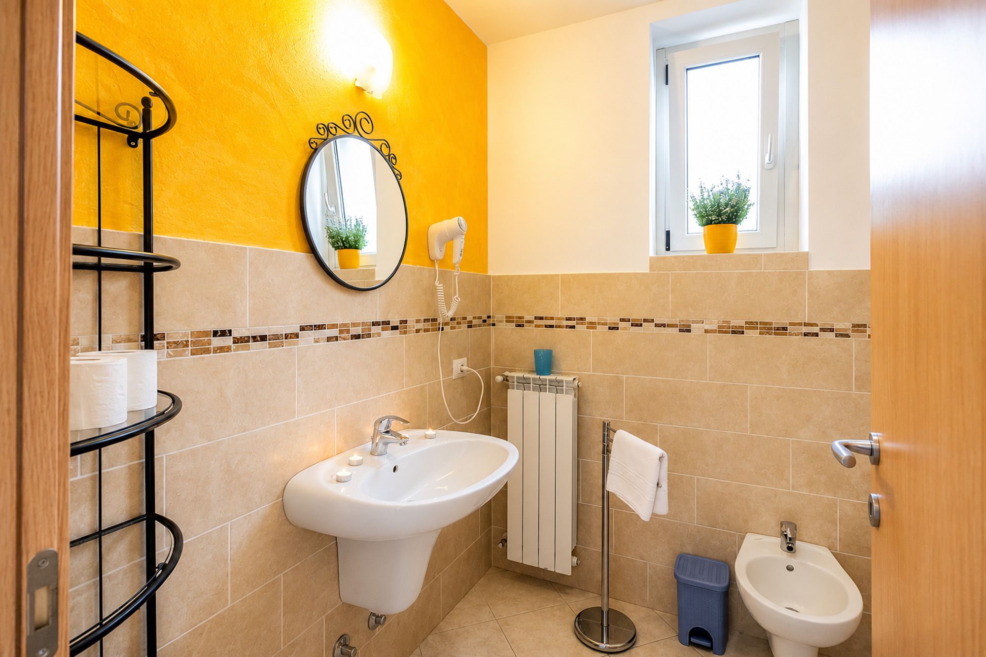 Badezimmer in Ferienwohnung am Comer See