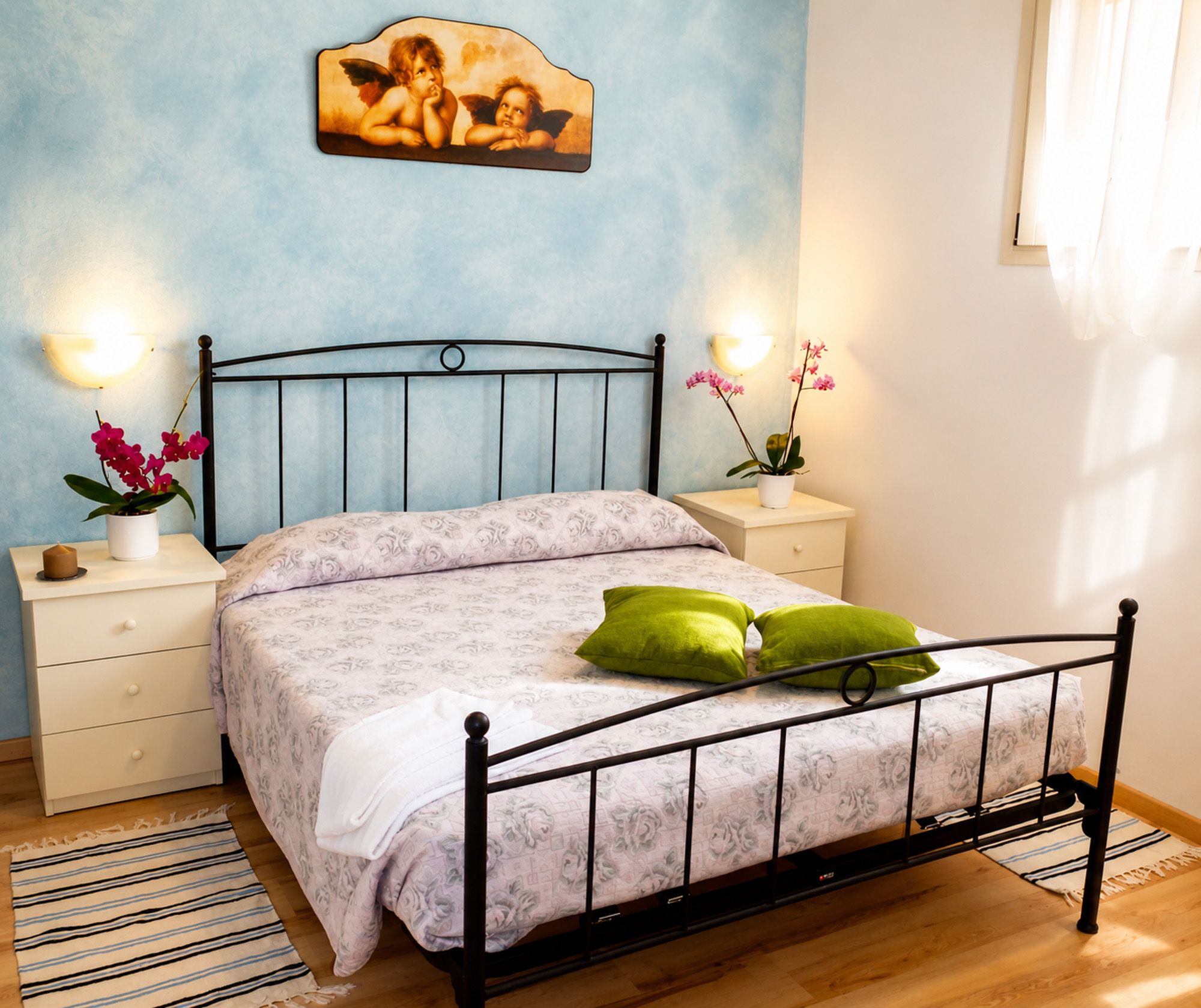 Schlafzimmer in Ferienwohnung am Comer See