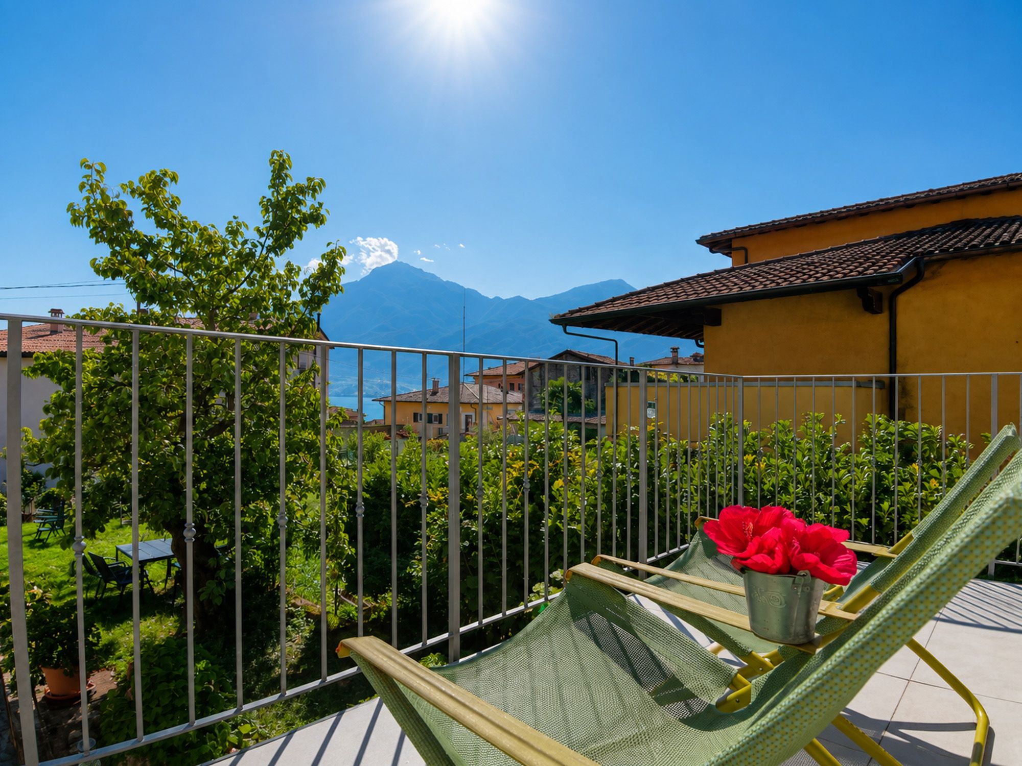 Balkon zu Ferienwohnung am Comer See