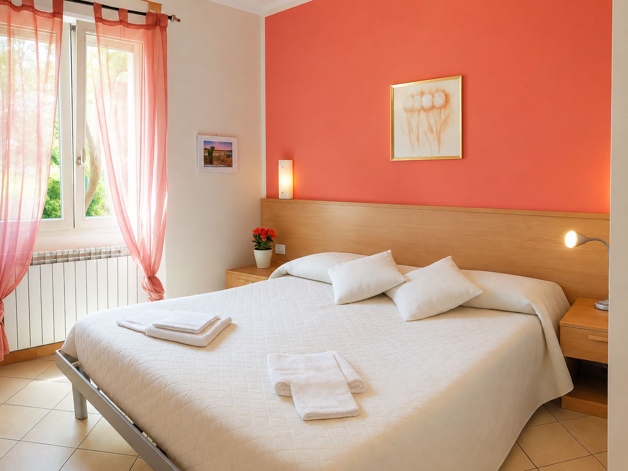 Schlafzimmer in Ferienwohnung am Comer See