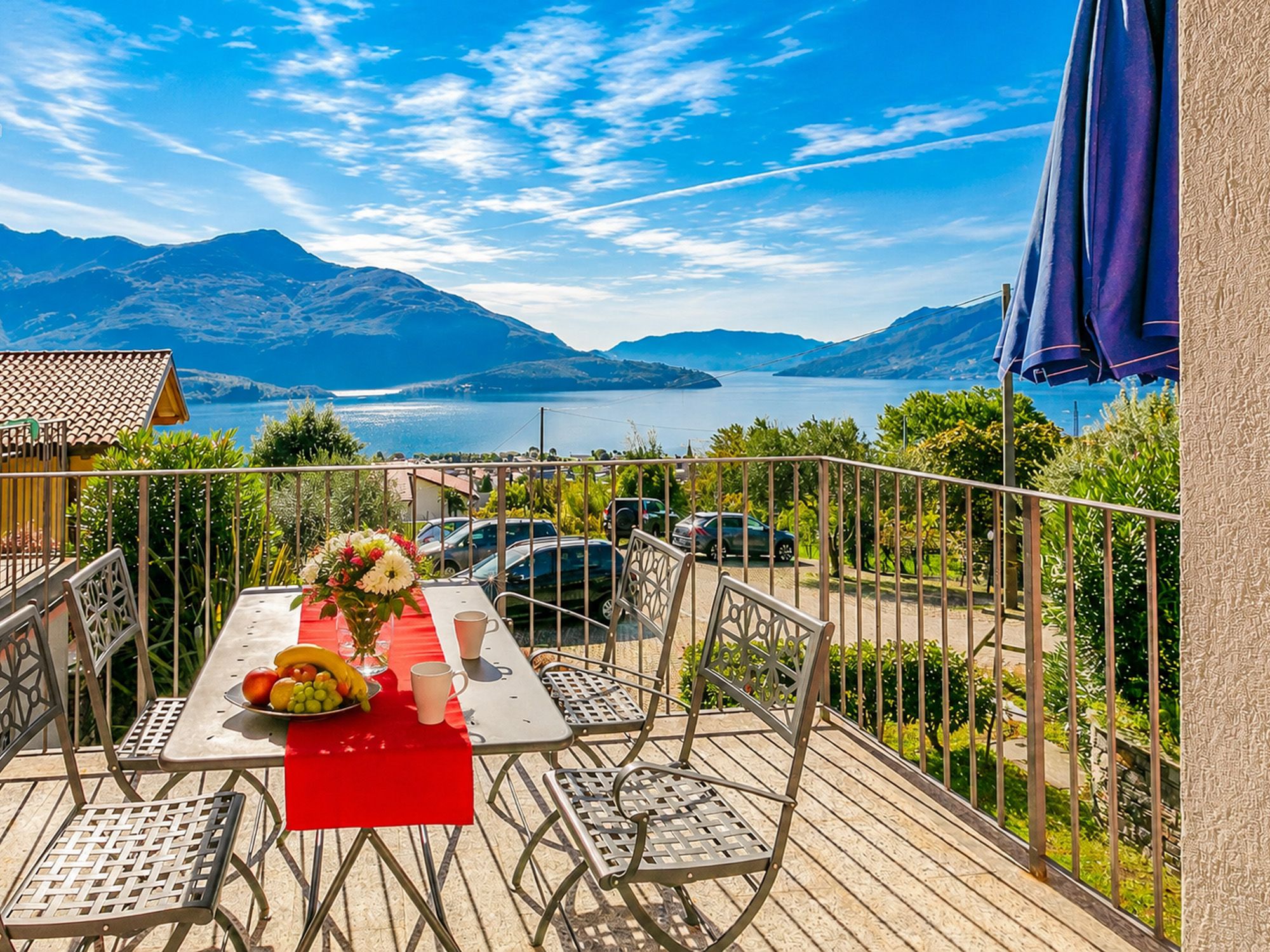 Balkon zu Ferienwohnung am Comer See